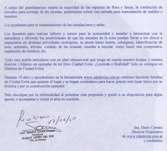 Descripción: E:\CIUDAD EVITA\PAGINAS\Ciudad Evita - WEB Publicada\imagenes\ProyectoParqueMunicipal\CjalSandraOviedoconDarioCerrato2.jpg
